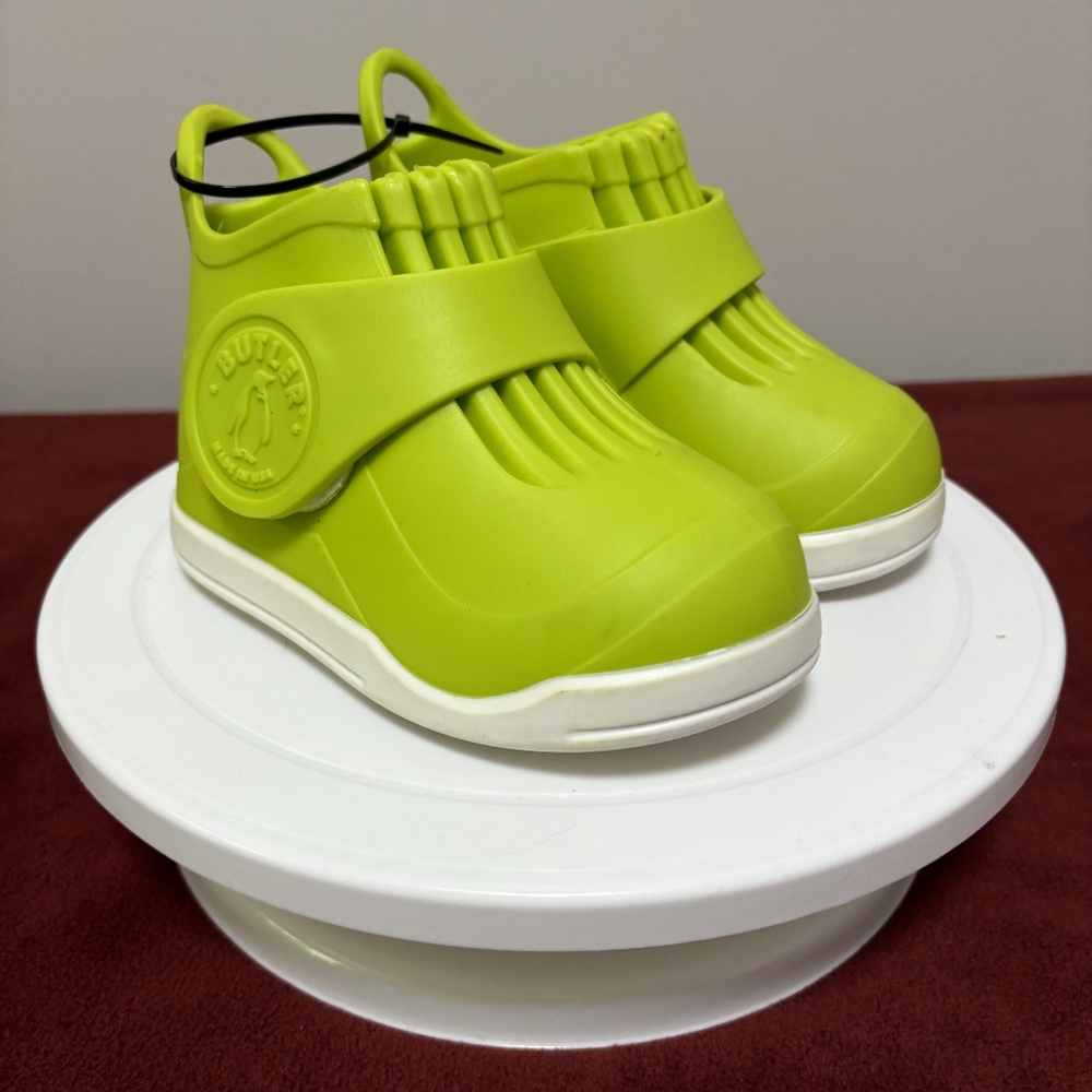 Butler Rockhopper - Kids Overboot Rain Boot - GREEN - Size 7